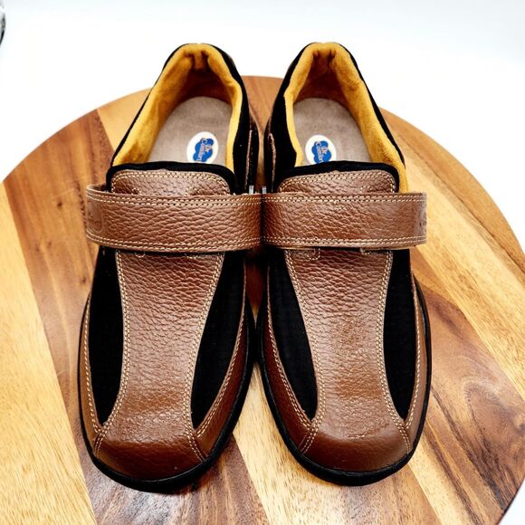 Dr Comfort Douglas Mens 10XW Diabetic Comfort Shoes Loafers Chestnut Brown #6620 - Picture 3 of 11